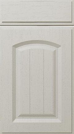 Grooved Arch Oakgrain Grey Kitchen Doors